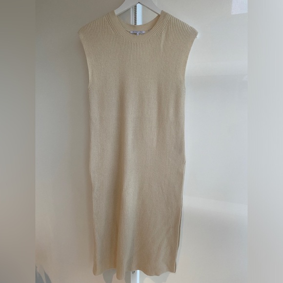 Helmut Lang Ribbed Vest / Sleeveless Sweater Dress Wool Cashmere Cleaned Medium - Picture 3 of 15